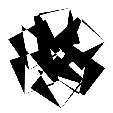 Rastgele soyut geometrik vektör ögesi