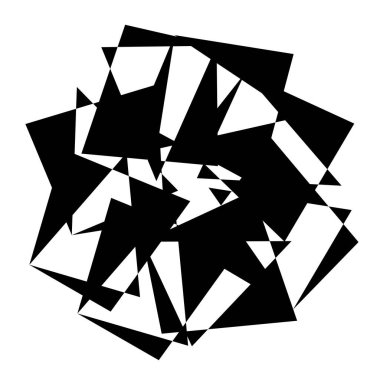 Rastgele soyut geometrik vektör ögesi