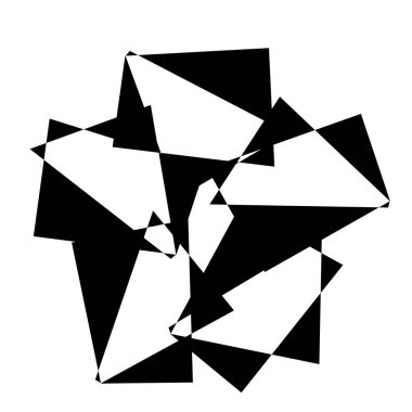 Rastgele soyut geometrik vektör ögesi