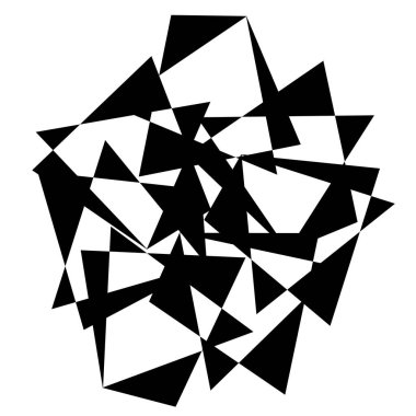 Rastgele soyut geometrik vektör ögesi