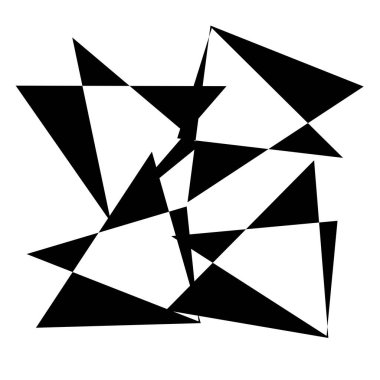 Rastgele soyut geometrik vektör ögesi