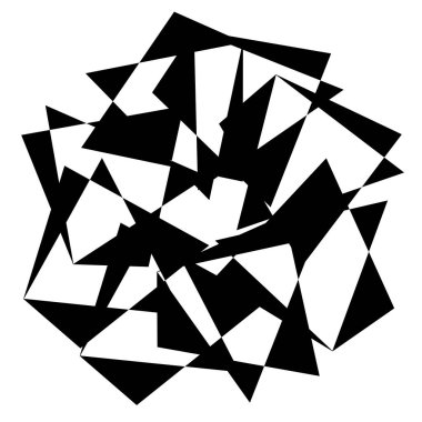 Rastgele soyut geometrik vektör ögesi