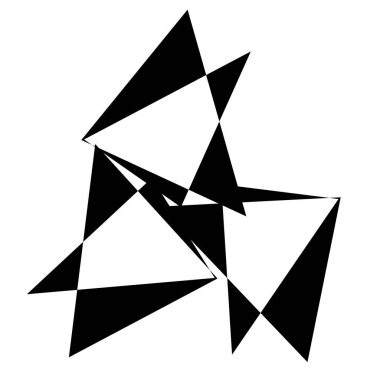 Rastgele soyut geometrik vektör ögesi