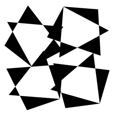 Rastgele soyut geometrik vektör ögesi