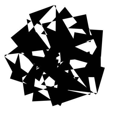 Rastgele soyut geometrik vektör ögesi