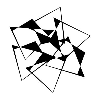 Rastgele soyut geometrik vektör ögesi