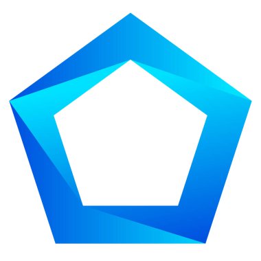 Bölünmüş temel geometrik simge, logo