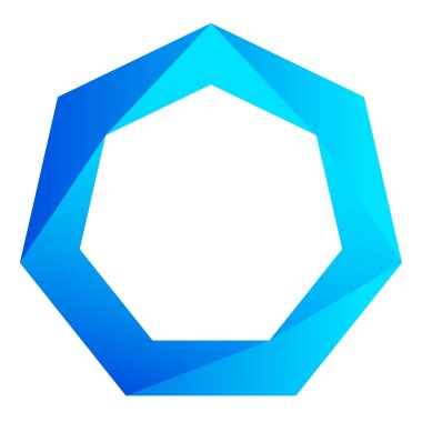Bölünmüş temel geometrik simge, logo