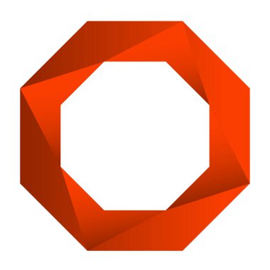 Bölünmüş temel geometrik simge, logo