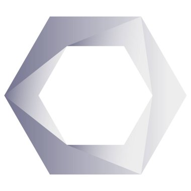 Bölünmüş temel geometrik simge, logo