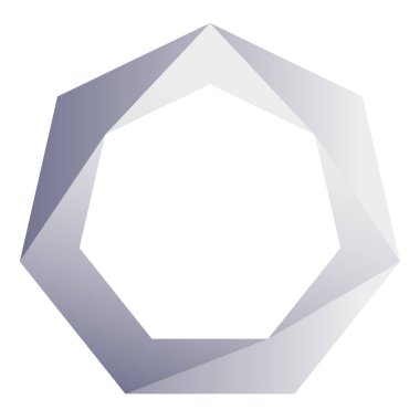 Bölünmüş temel geometrik simge, logo