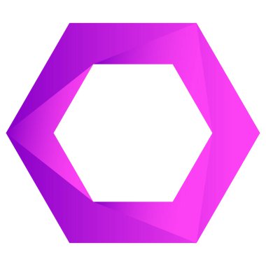 Bölünmüş temel geometrik simge, logo