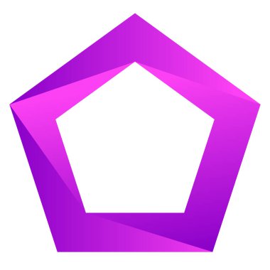 Bölünmüş temel geometrik simge, logo