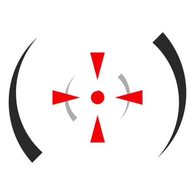 Crosshair, hedef işaret vektör illüstrasyonu