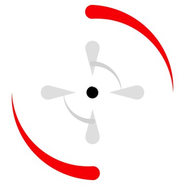 Crosshair, hedef işaret vektör illüstrasyonu