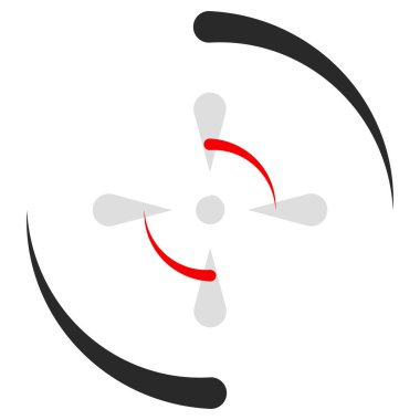 Crosshair, hedef işaret vektör illüstrasyonu
