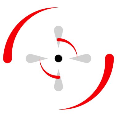 Crosshair, hedef işaret vektör illüstrasyonu