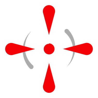 Crosshair, hedef işaret vektör illüstrasyonu