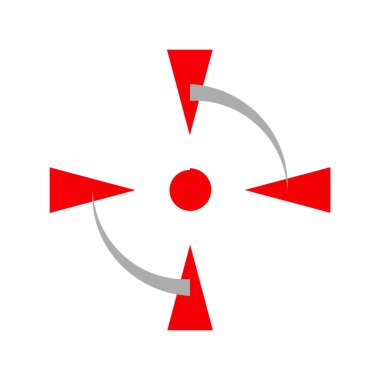 Crosshair, hedef işaret vektör illüstrasyonu