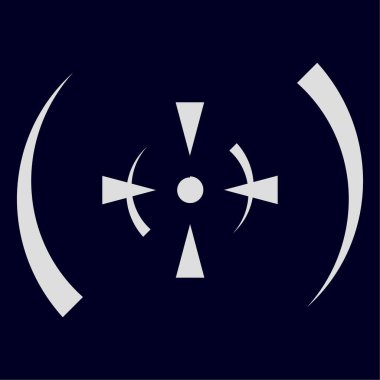 Crosshair, hedef işaret vektör illüstrasyonu