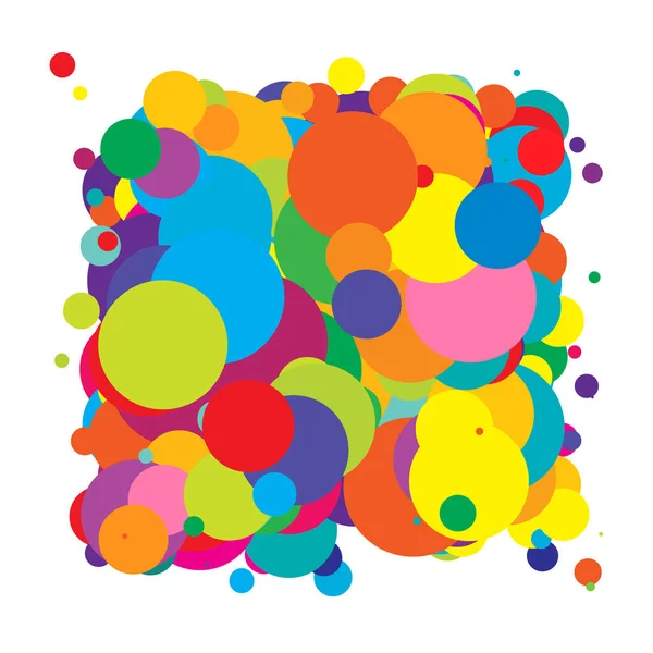 Soyut çakışan daireler desen vektörü çizimi