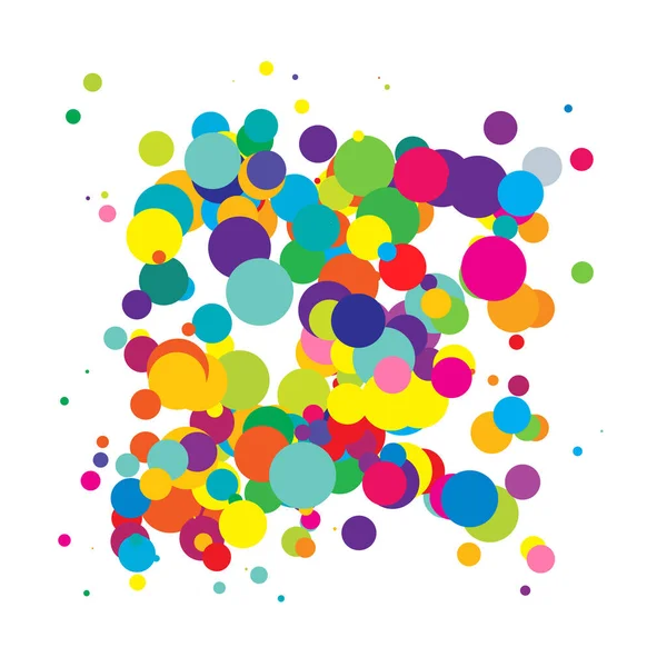 Soyut çakışan daireler desen vektörü çizimi