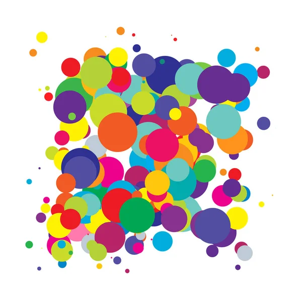 Soyut çakışan daireler desen vektörü çizimi