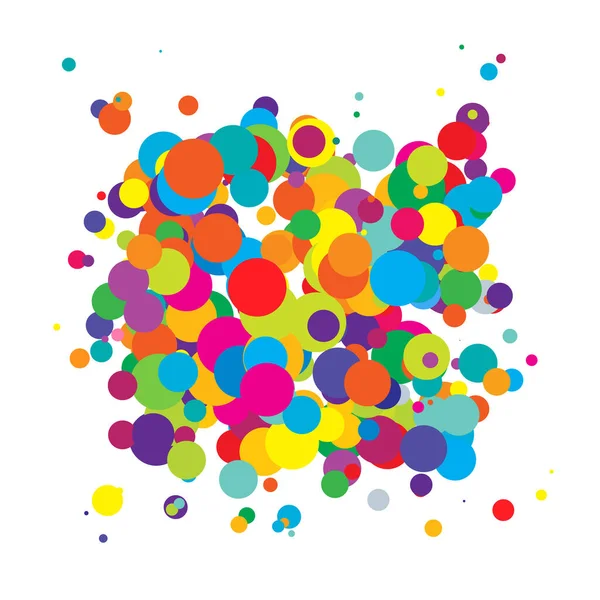 Soyut çakışan daireler desen vektörü çizimi