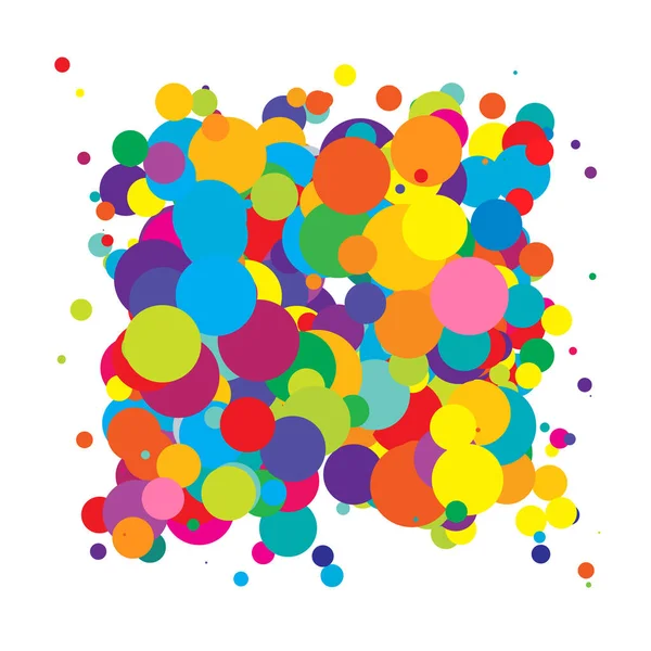 Soyut çakışan daireler desen vektörü çizimi