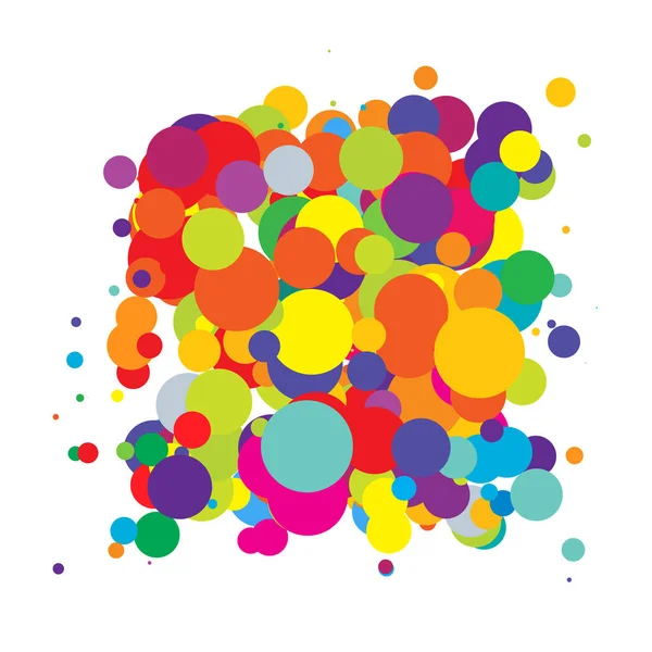 Soyut çakışan daireler desen vektörü çizimi