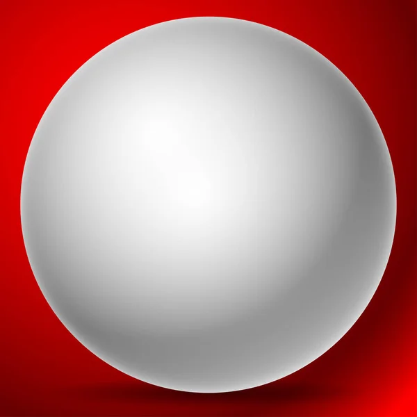 阴影3D球面图标 矢量插图 — 图库矢量图片