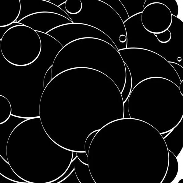 Abstract Overlappende Cirkels Patroon Vector Illustraiton — Stockvector