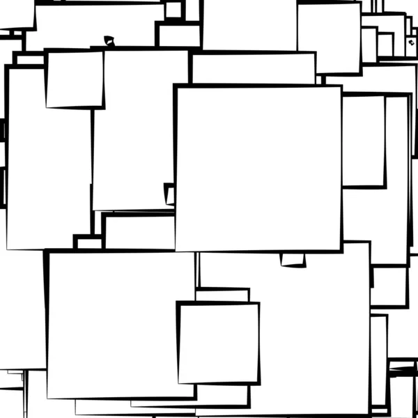 Абстрактный Перекрывающийся Квадрат Векторного Иллюстратора — стоковый вектор
