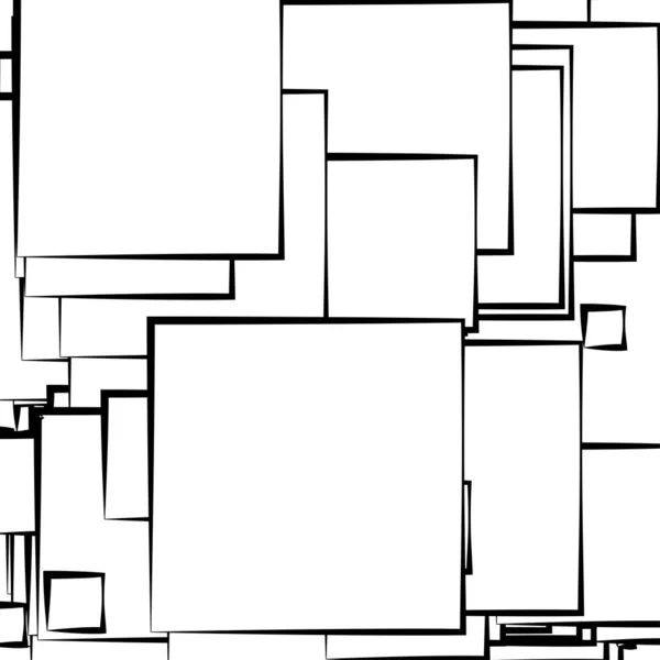 Soyut Çakışan Kareler Desen Vektörü Çizimi — Stok Vektör