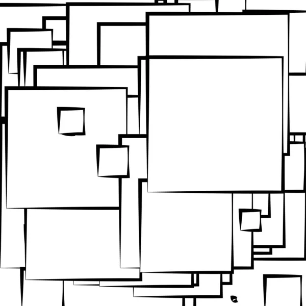 Astratto Sovrapposizione Quadrati Modello Vettoriale Illustraiton — Vettoriale Stock