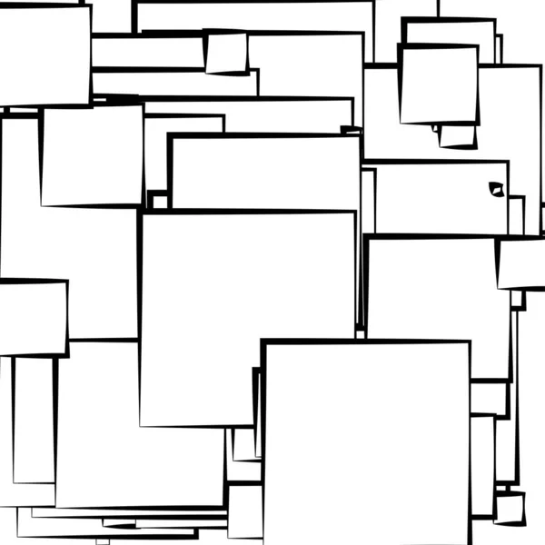 Абстрактный Перекрывающийся Квадрат Векторного Иллюстратора — стоковый вектор