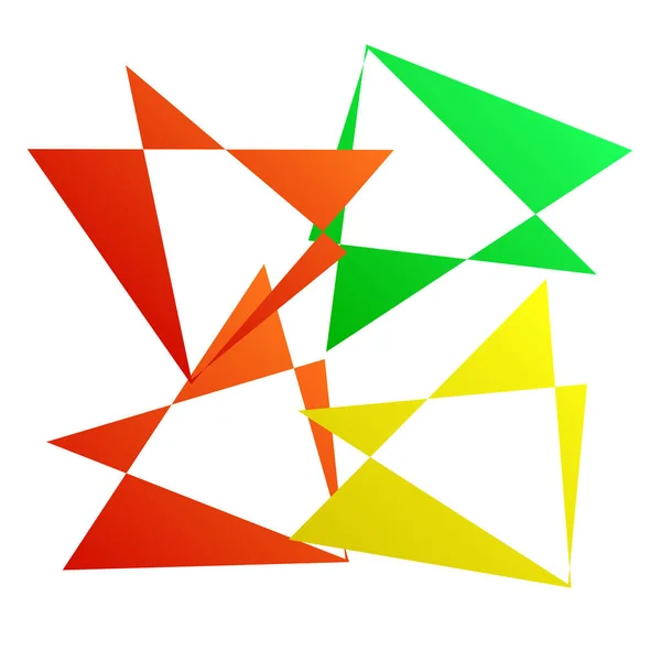 Elemento Vectorial Geométrico Abstracto Aleatorio — Vector de stock