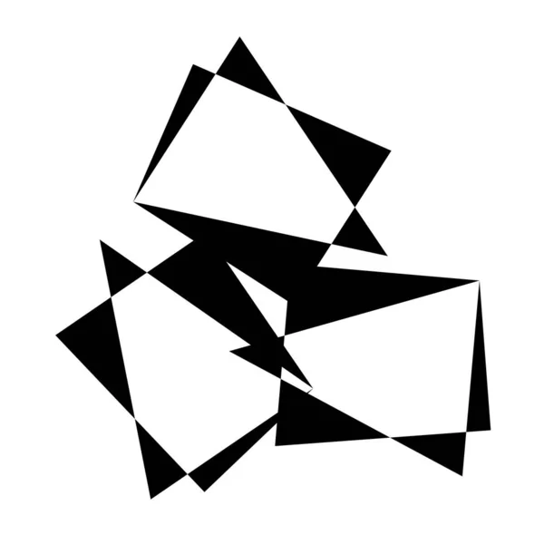 Slumpmässigt Abstrakt Geometriskt Vektorelement — Stock vektor