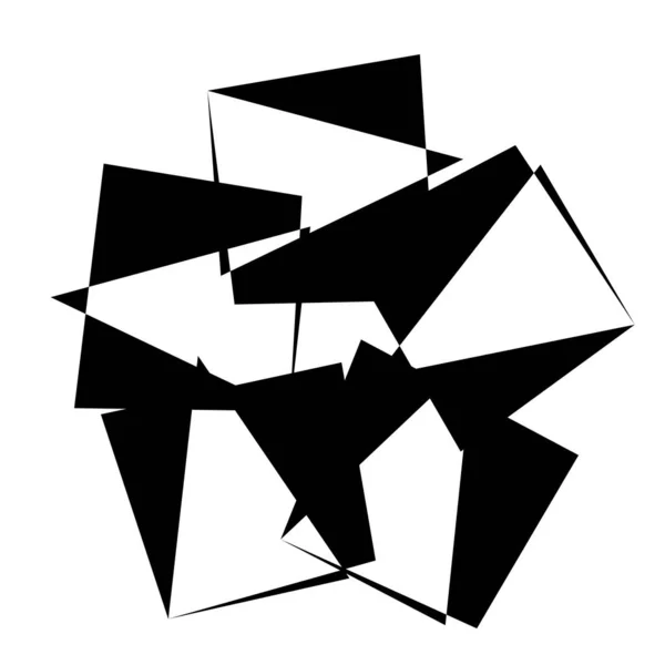 Slumpmässigt Abstrakt Geometriskt Vektorelement — Stock vektor