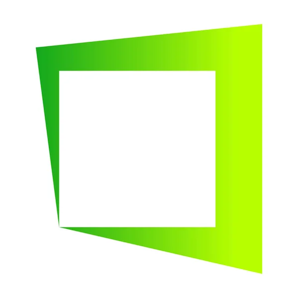 Forma Básica Dividida Icono Geométrico Logotipo — Vector de stock