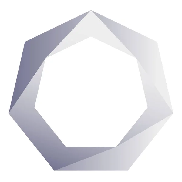 Geteilte Grundform Geometrisches Symbol Logo — Stockvektor