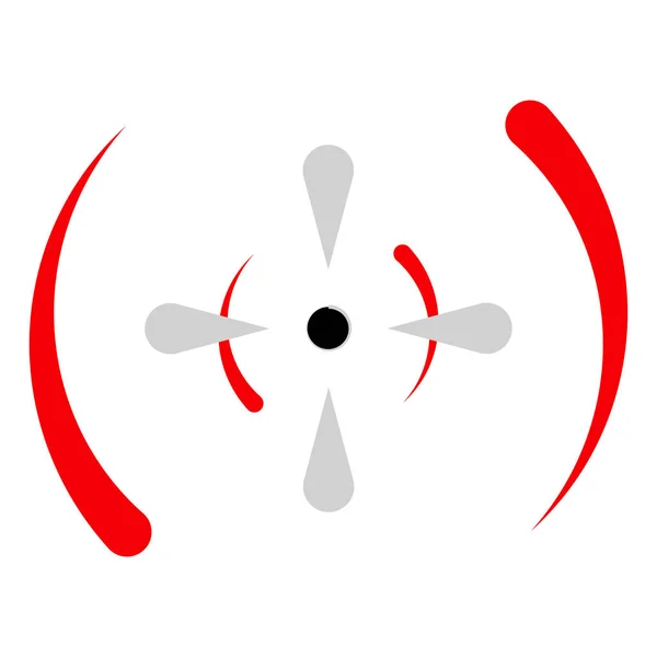 Crosshair Target Mark Icon Vector Illustration — Stock Vector