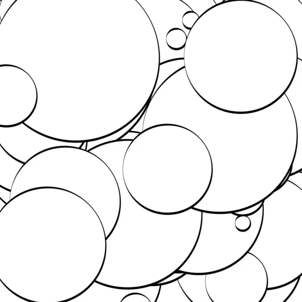 Abstract Overlapping Circles Pattern Vector Illustraiton — Stock Vector