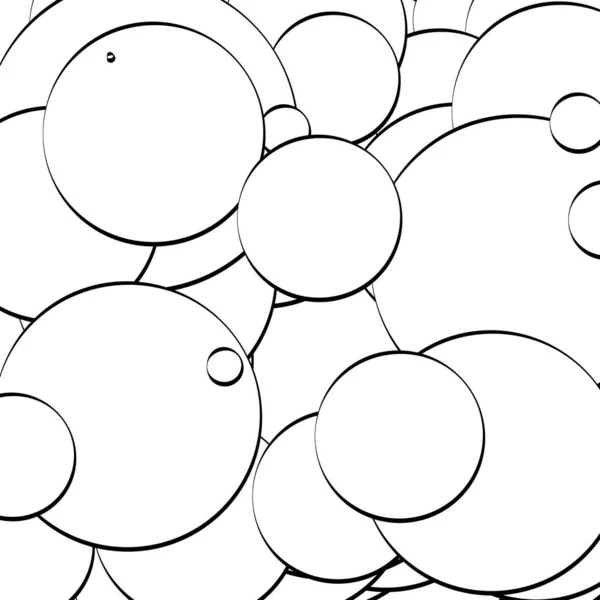 Abstract Overlapping Circles Pattern Vector Illustraiton — Stock Vector
