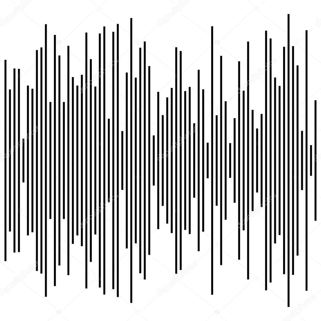 Random lines, stripes vector element