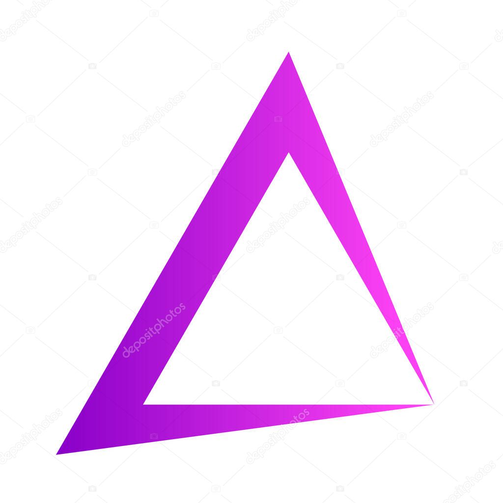 Divided basic shape geometric icon, logo