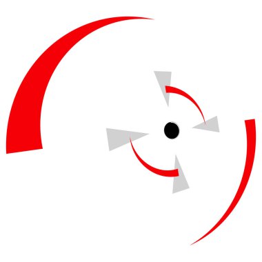Crosshair, hedef işaret vektör illüstrasyonu