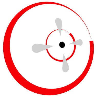 Crosshair, hedef işaret vektör illüstrasyonu