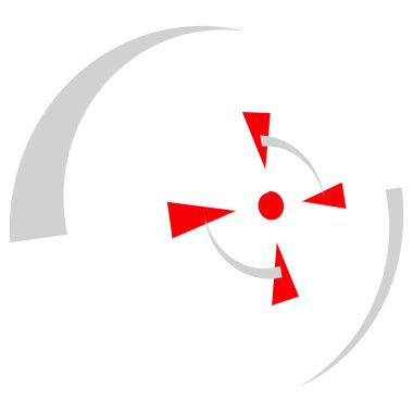 Crosshair, hedef işaret vektör illüstrasyonu