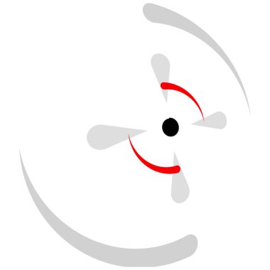 Crosshair, hedef işaret vektör illüstrasyonu